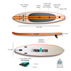 Paddle Board Stand Up Sup Şişme Sörf Tahtası 335*75*15 cm