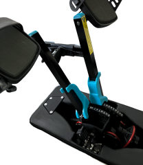 Pedallı Avcı Kanosu Profesyonel Fin Pedal Sistemi Mavi Kano 335x88x34