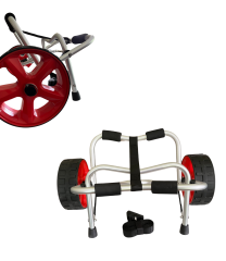 Pedallı Avcı Kanosu Profesyonel Fin Pedal Sistemi Yeşil Kano 335x88x34