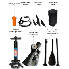 Paddle Board Stand Up Sup Şişme Sörf Tahtası 335*81*15 cm