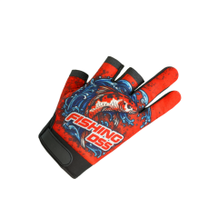 Avcılık Balıkçılık Eldiveni Sportif Avcı Eldiven Terleme Yapmaz Kırımızı Desen