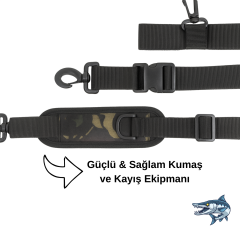 Avcı Balıkçı Çantası Balık Aksesuar Çantası Su İtici Yeşil Kamuflaj