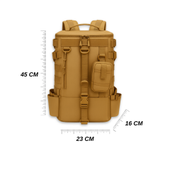 Dağcı Avcı Çantası Su İticili Çok Gözlü Outdoor Sırt Çantası Camel