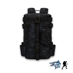 Dağcı Avcı Çantası Su İticili Çok Gözlü Outdoor Sırt Çantası Siyah Kamuflaj