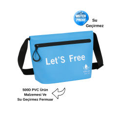 Su Geçirmez Pratik Pvc Çanta Doğa Sporları Çantası Mavi