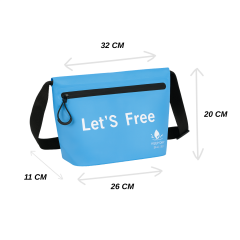 Su Geçirmez Pratik Pvc Çanta Doğa Sporları Çantası Mavi