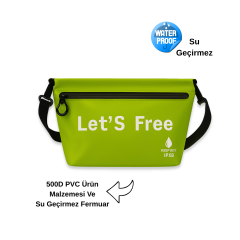 Su Geçirmez Pratik Pvc Çanta Doğa Sporları Çantası Yeşil