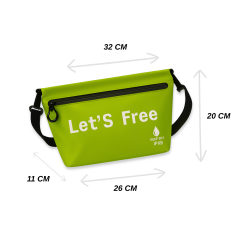 Su Geçirmez Pratik Pvc Çanta Doğa Sporları Çantası Yeşil