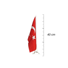 Bayrak Direği Bayraklı 40 cm Yön Ayarlanabilir