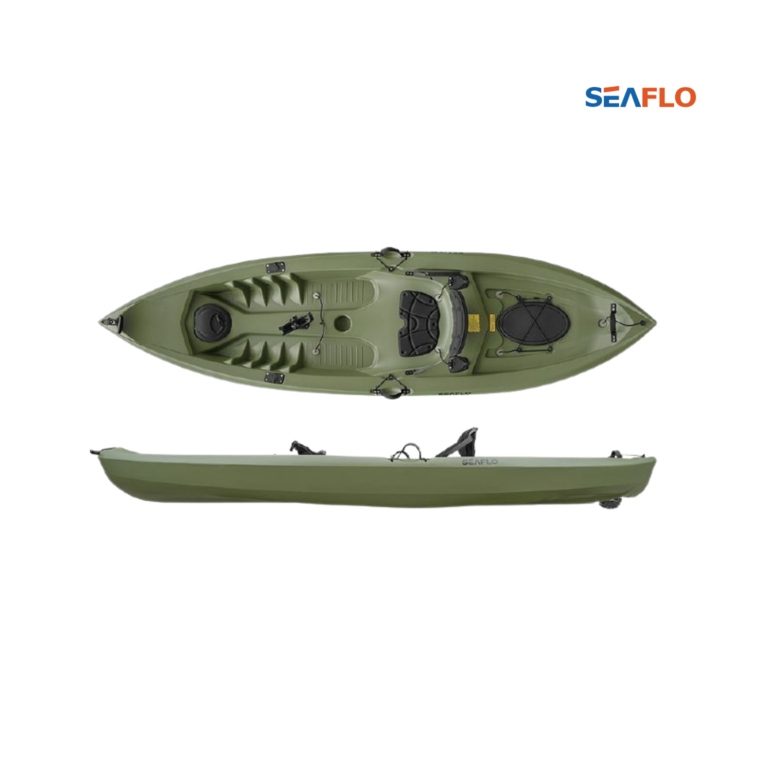 Seaflo Tek Kişilik Balıkçı Kanosu Yeşil