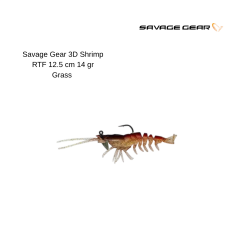 Savage Gear 3D Shrimp RTF 12.5 cm 14 gr Grass 2 Pcs