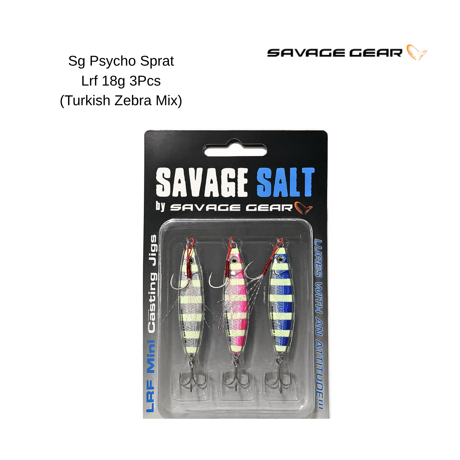Sg Psycho Sprat Lrf 18g 3Pcs (Turkish Zebra Mix)
