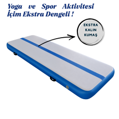 Yoga Board Paddle Yoga Pilates Sup 300x100cm Mavi